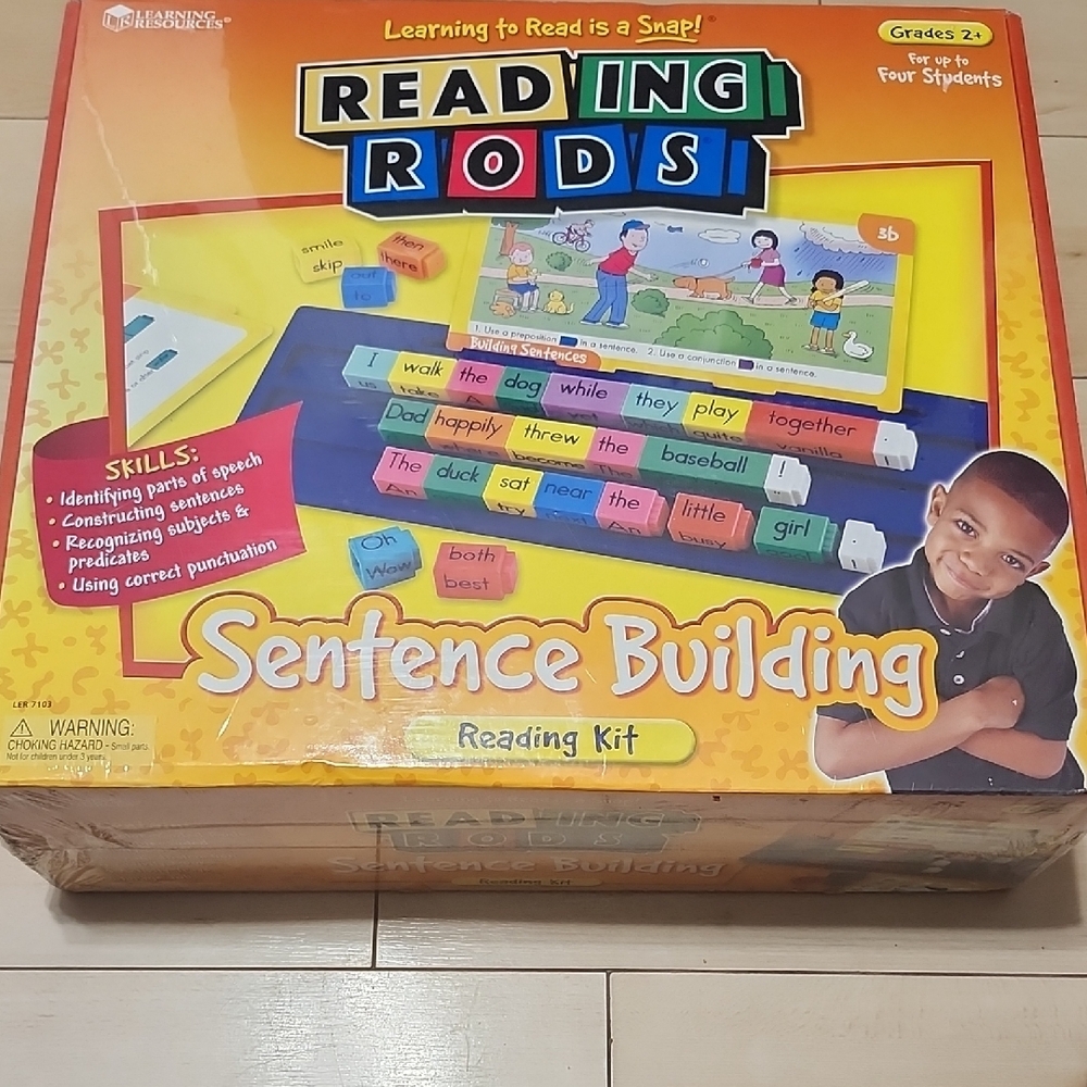 Learning Resources Reading Rods Sentence Building Grade 2+
